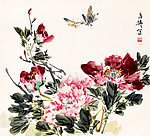 牡丹双蝴