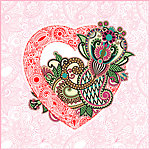 情人节古典花纹
