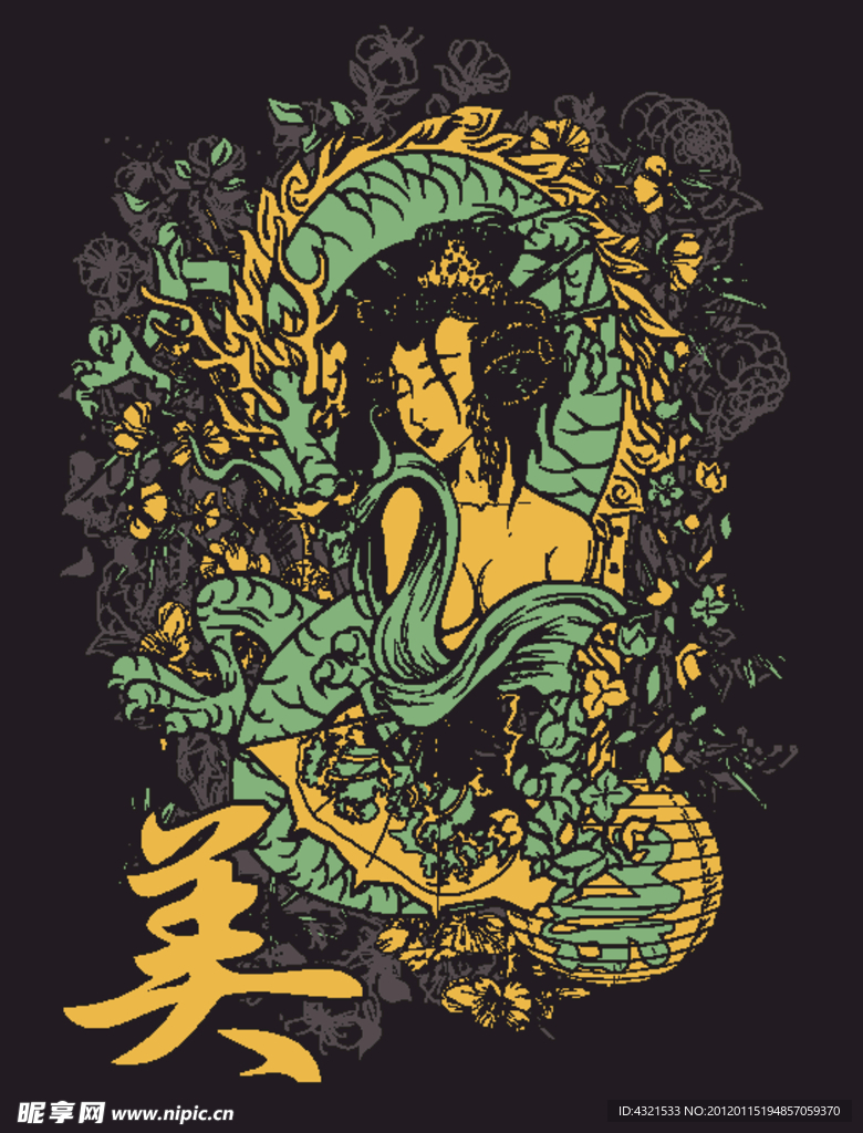 精品印花男T恤 时尚 个性