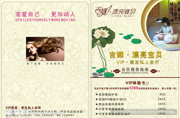 吉娜 宣传册封面