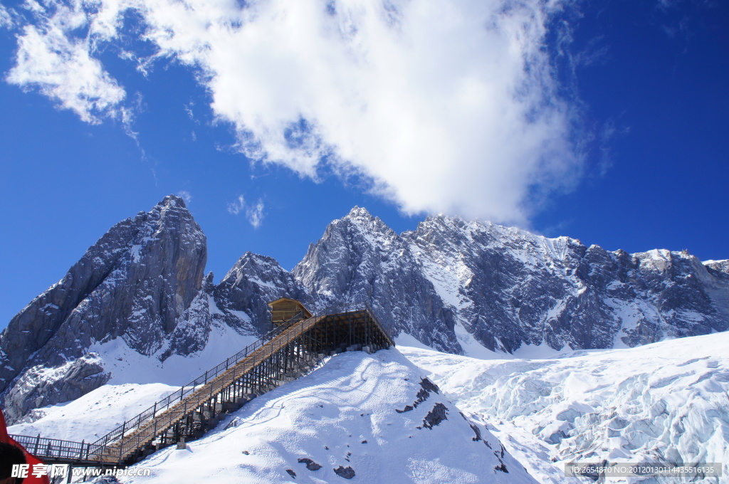 丽江古镇玉龙雪山风景