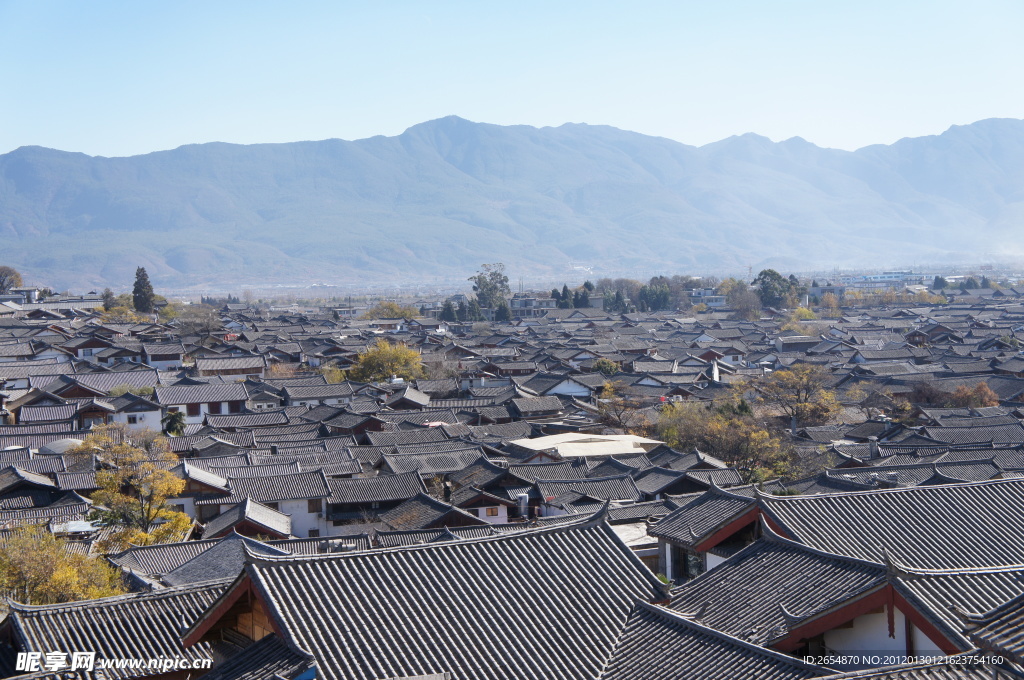 丽江古镇全景