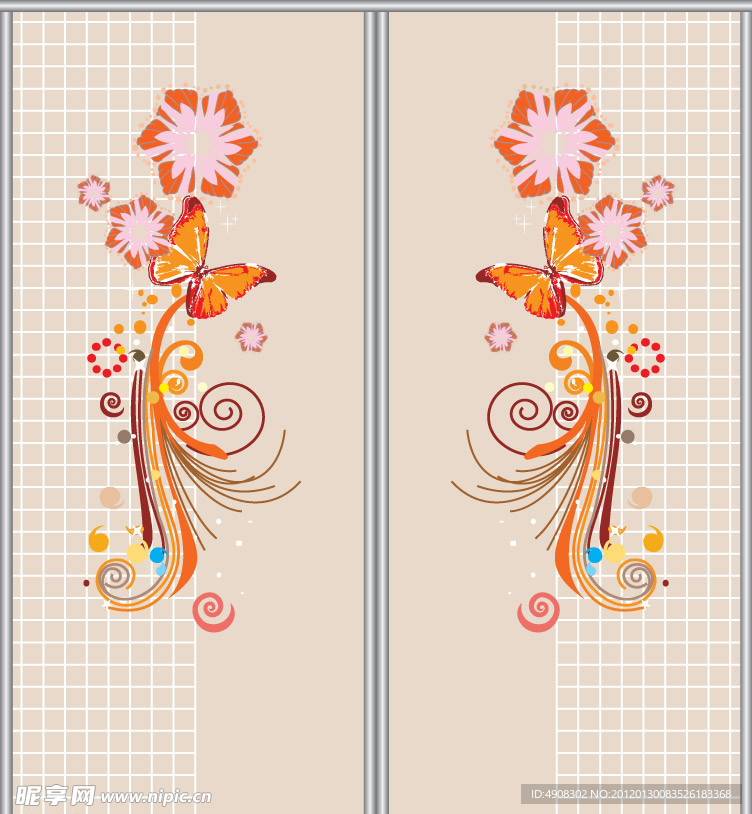 潮流花纹