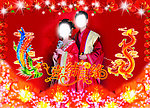 喜结良缘婚庆展板