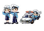 卡通交警