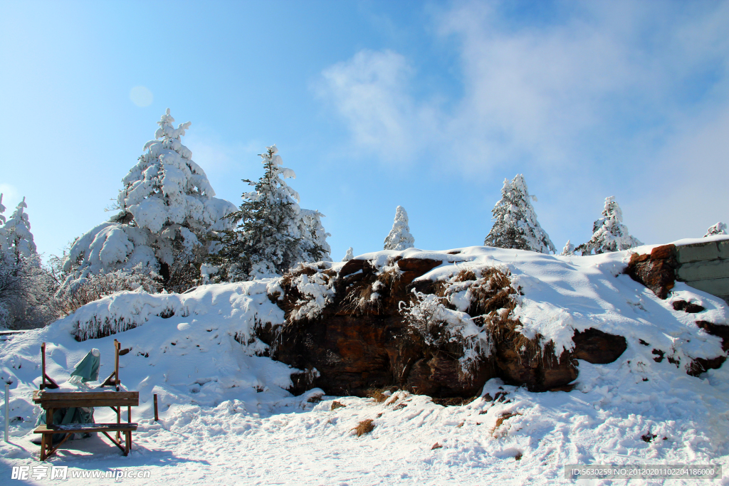 雪景 峨眉山