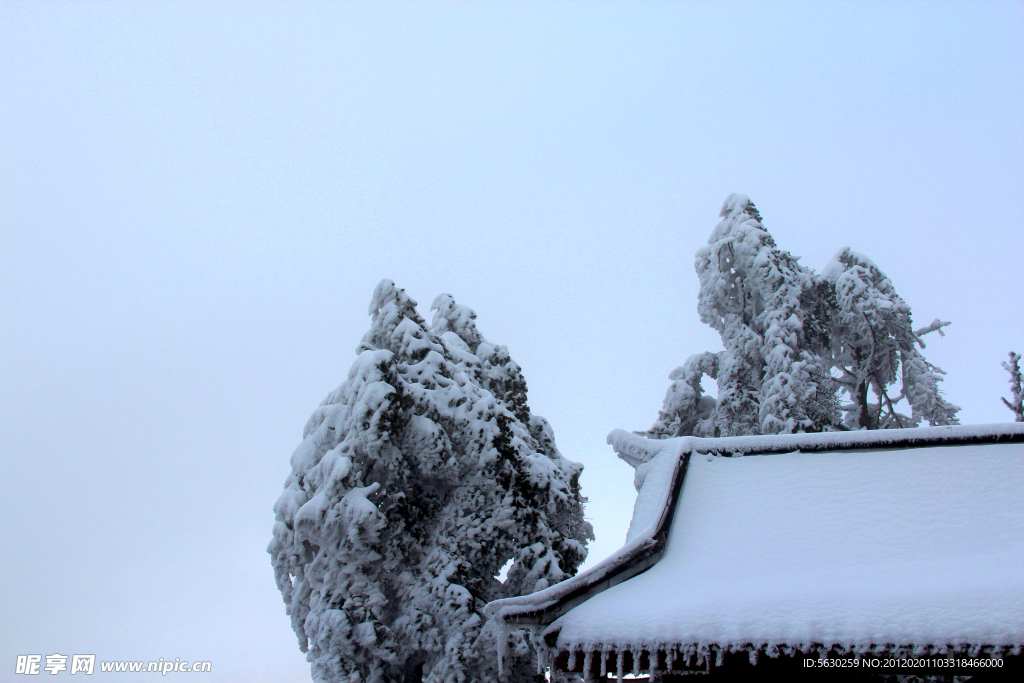 雪景 峨眉山