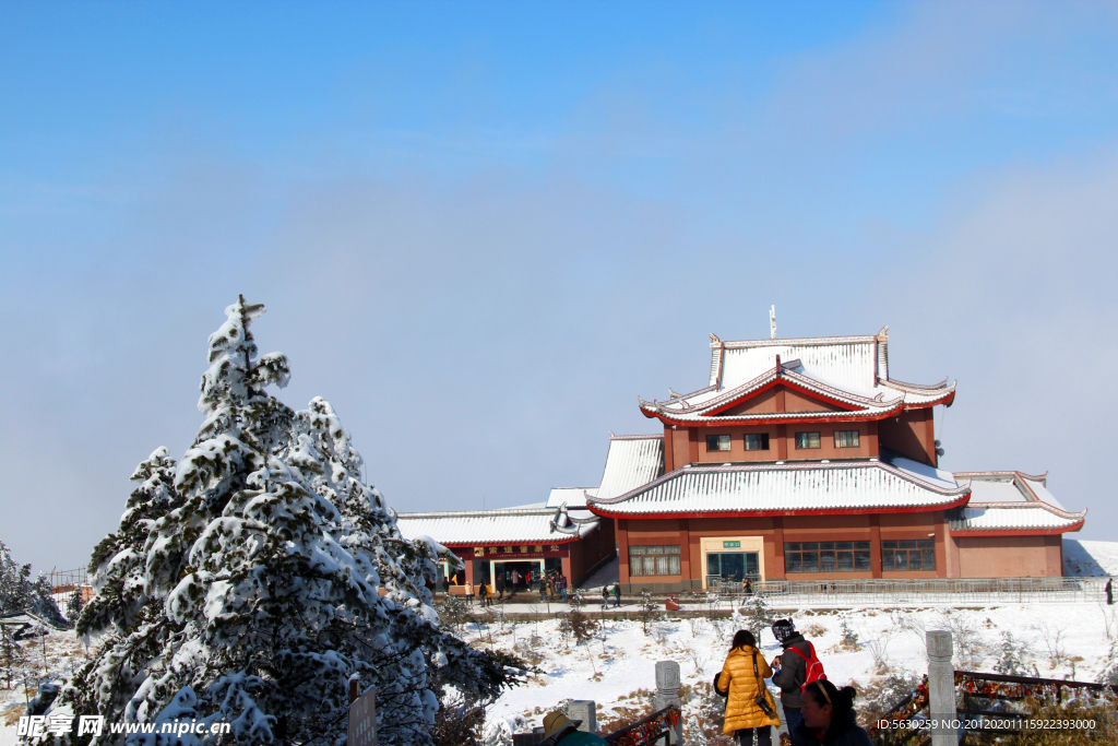 雪景 峨眉山