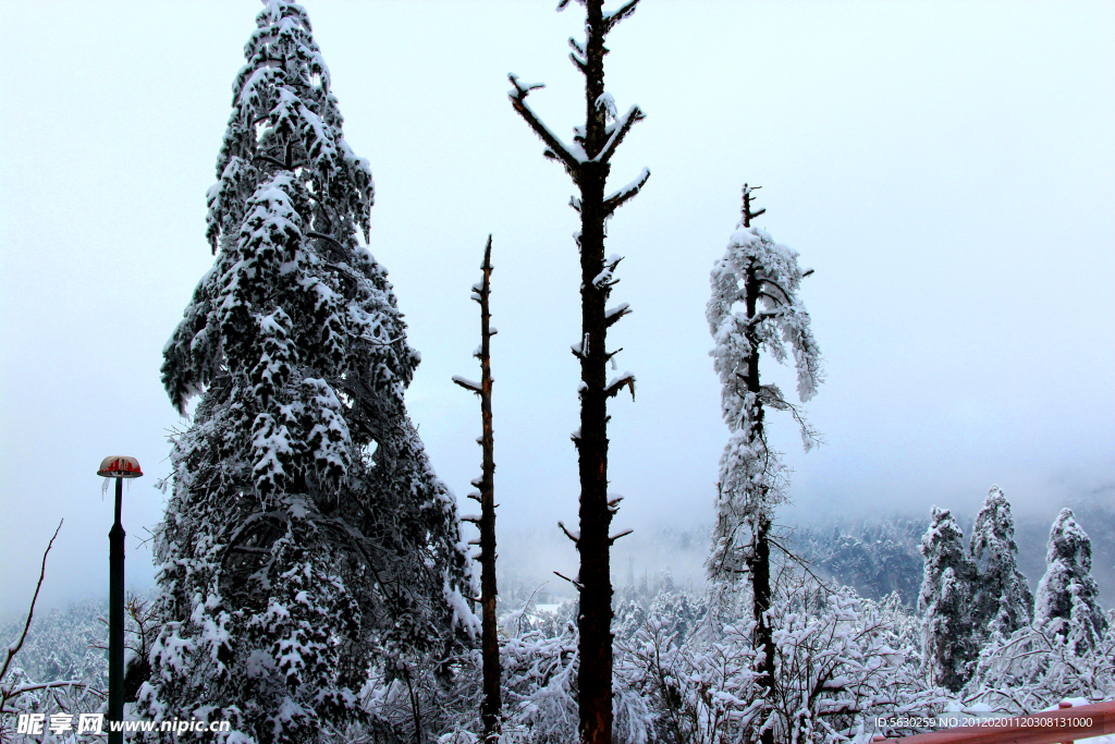 雪景 峨眉山