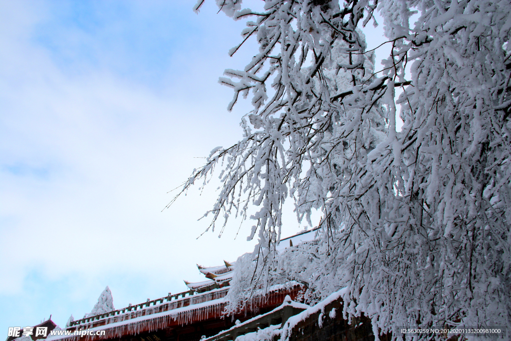 雪景 峨眉山