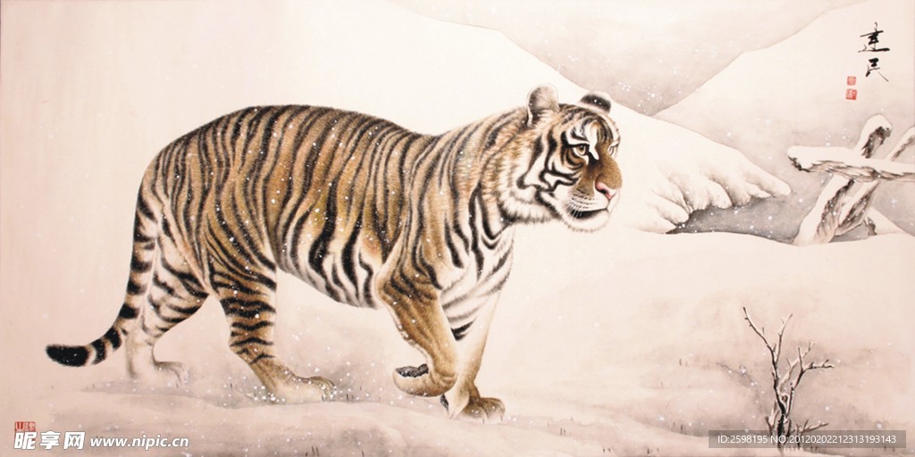国画 虎