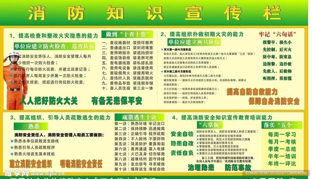 消防安全宣传栏