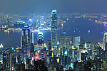 香港太平山顶夜景
