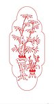 花瓶竹花