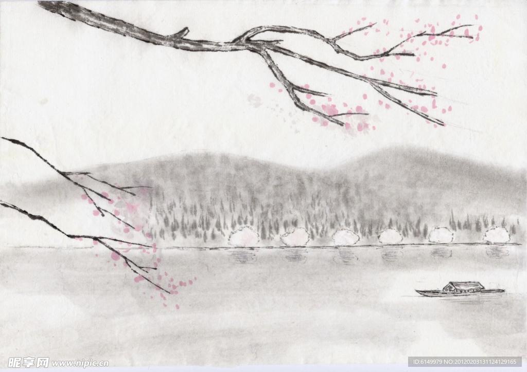湖面风光