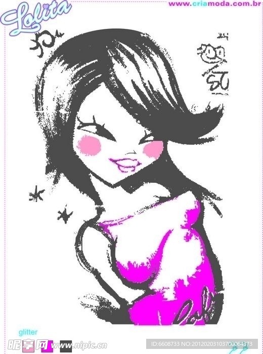 卡通美女