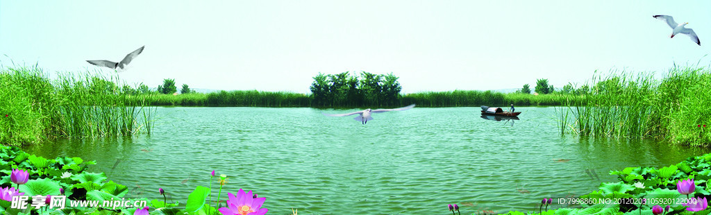 湖边风景