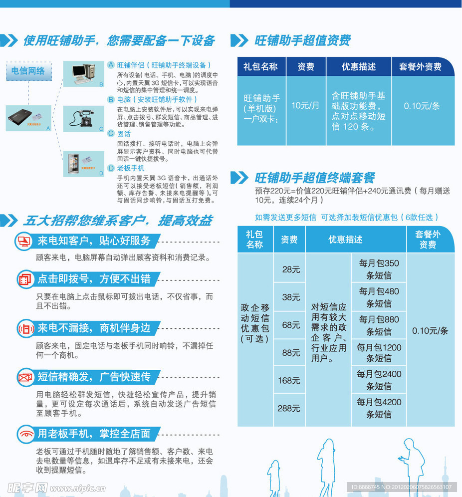 旺铺助手折页设计