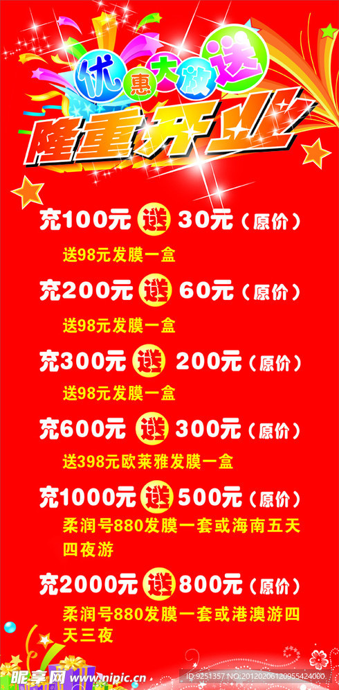 开业展板