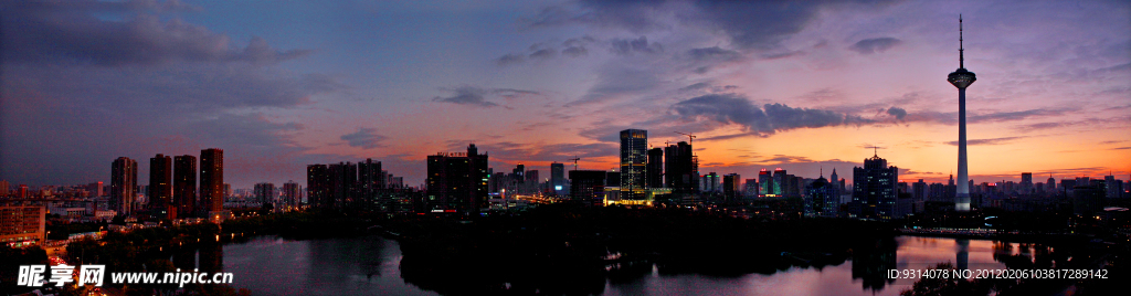 沈阳城夜色全景