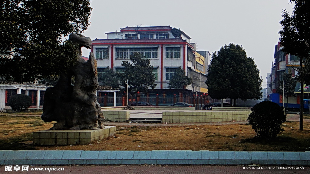 小区的广场