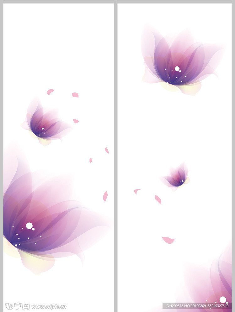 梦幻花移门