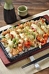 铁板盖饭