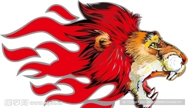 狮子头矢量下载