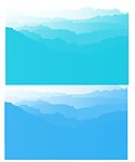 层峦叠加的群山笔刷