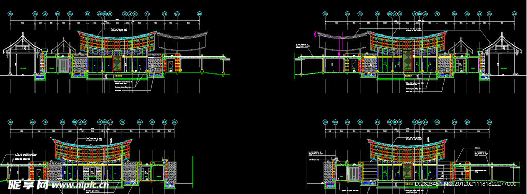 丽江怡榕庄建筑及结构图