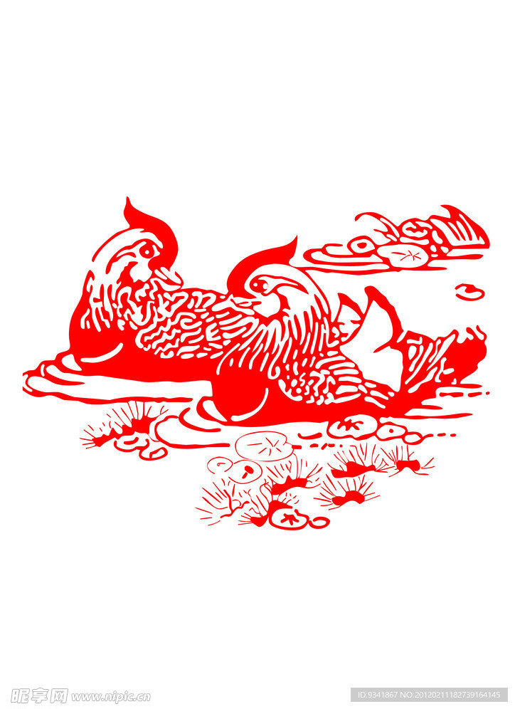 单色鸳鸯