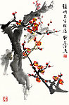 红梅枝头春意闹