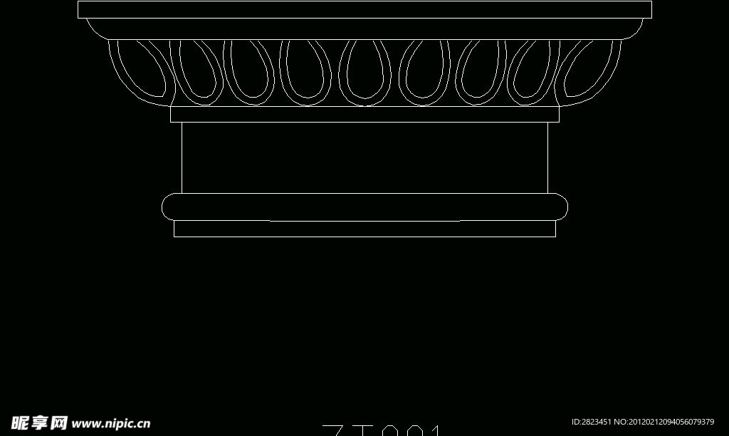 欧式构造 罗马柱之柱头