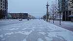 街上的薄雪