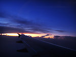 机翼夕阳