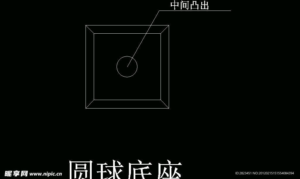 欧式构造 花盘圆球底座