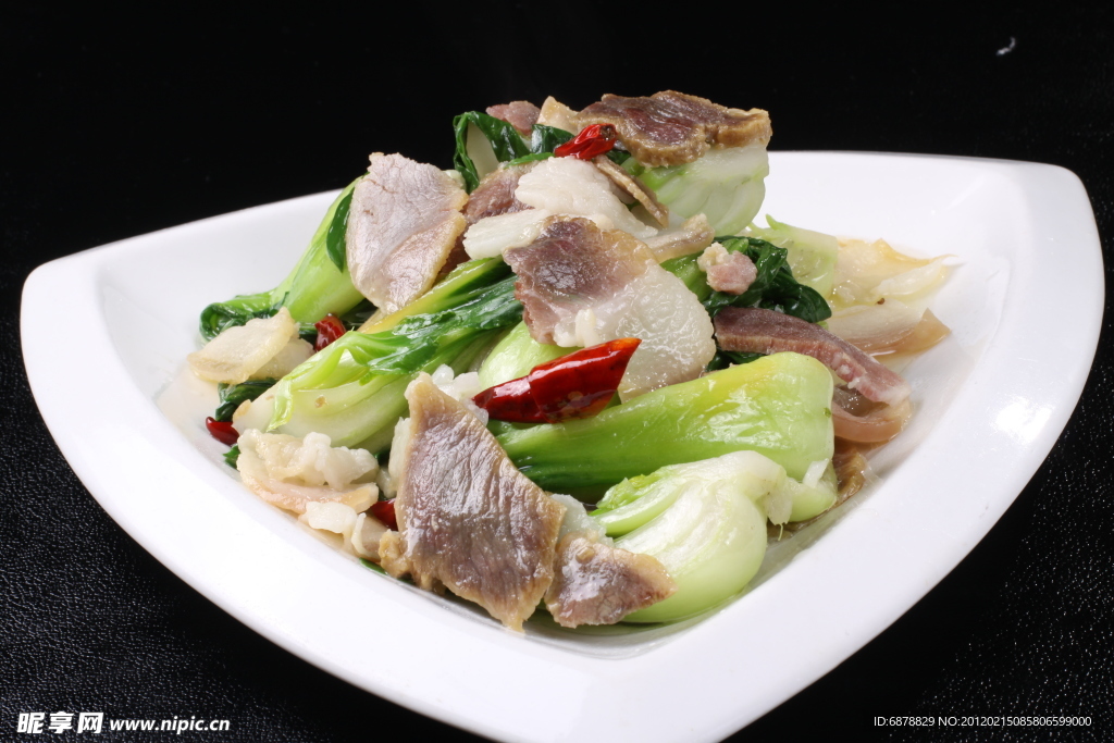 菜心炒腊肉