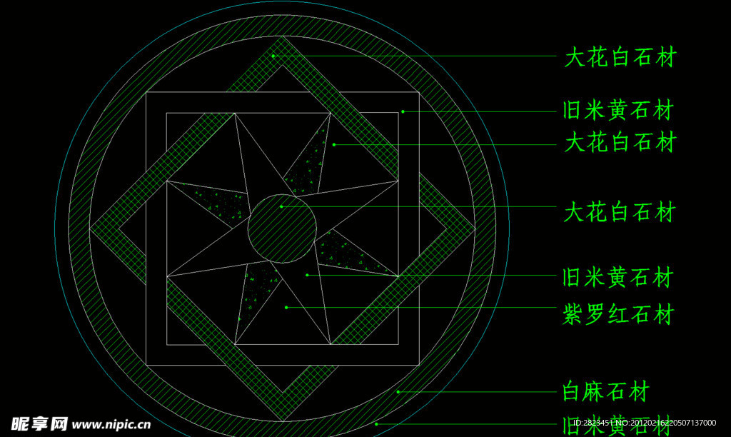 中式地花