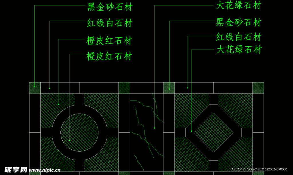 中式地花