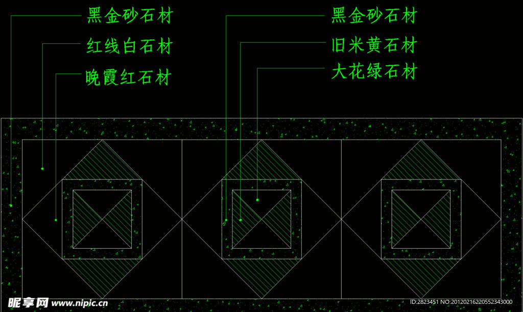 中式地花