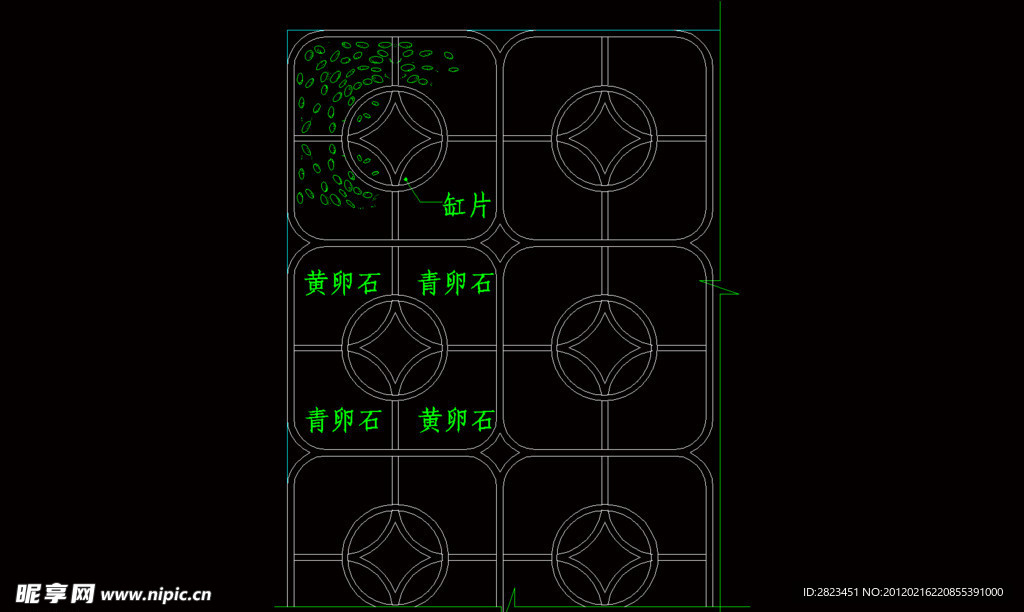 中式地花
