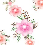 粉色花移门图案