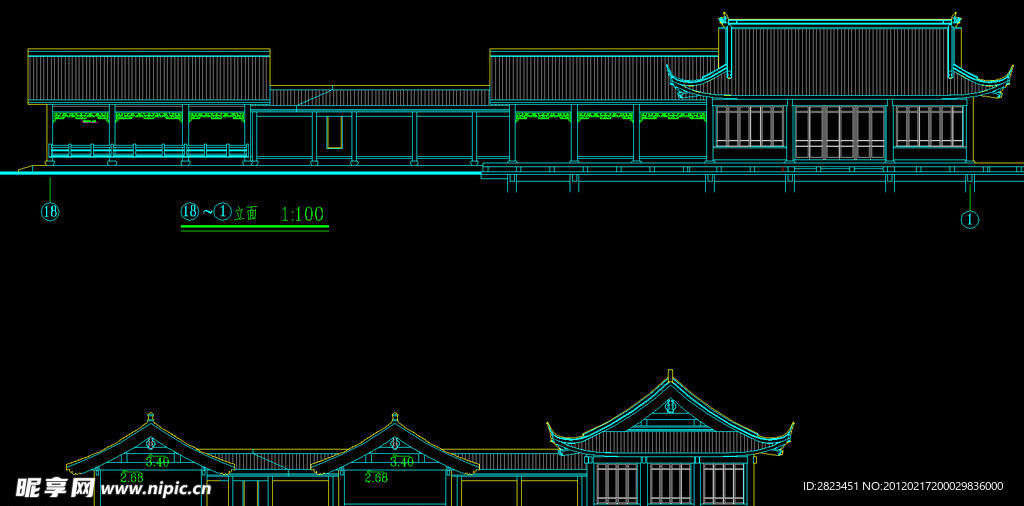 水榭建筑施工图