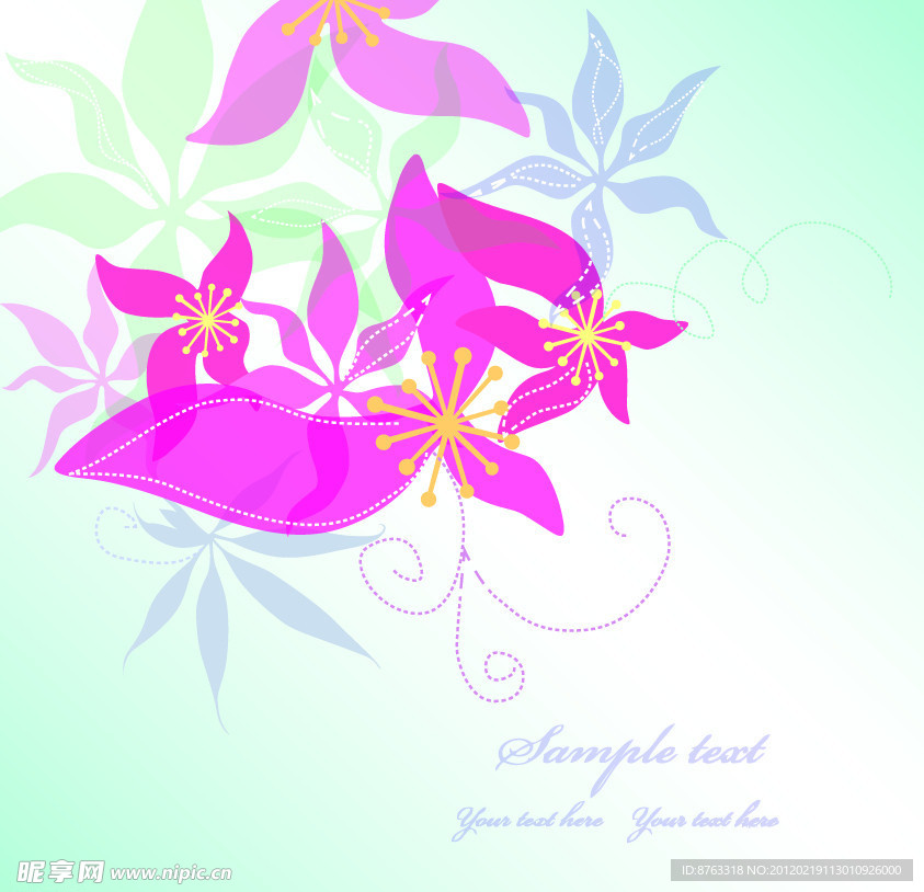 时尚花纹