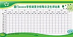 学校展板评比栏