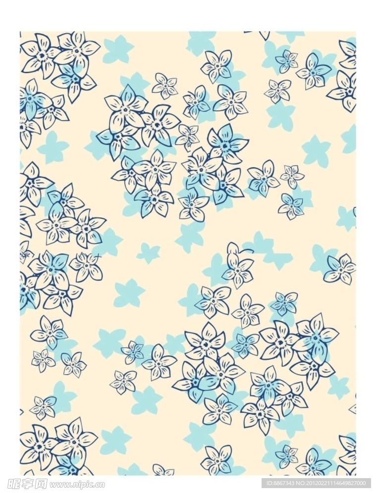 线条时尚花纹