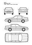 阿尔法Romeo 164款汽车线稿