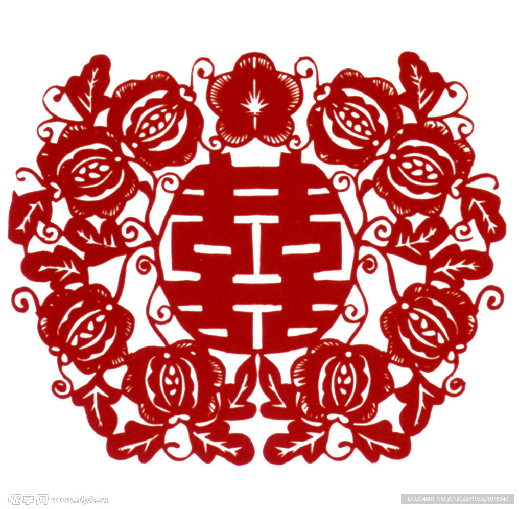 中国民间剪纸艺术瓜瓞绵绵 ai