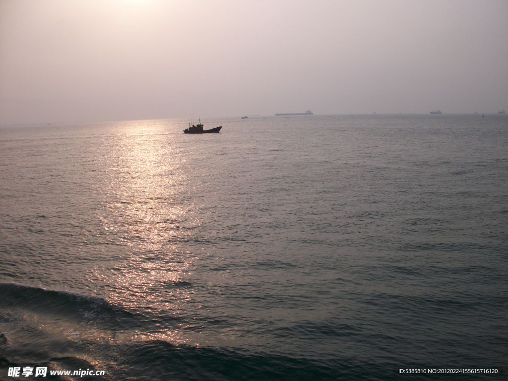 大海黄昏