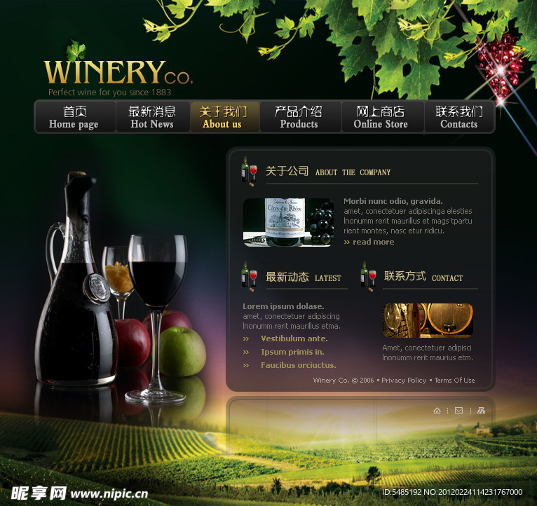 葡萄酒网站